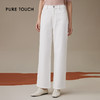 pure touch女士白色阔腿裤微弹长裤1332243337 商品缩略图0