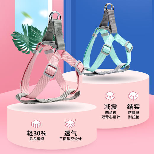 奥芬洁马卡龙色系宠物狗狗牵引绳 商品图3