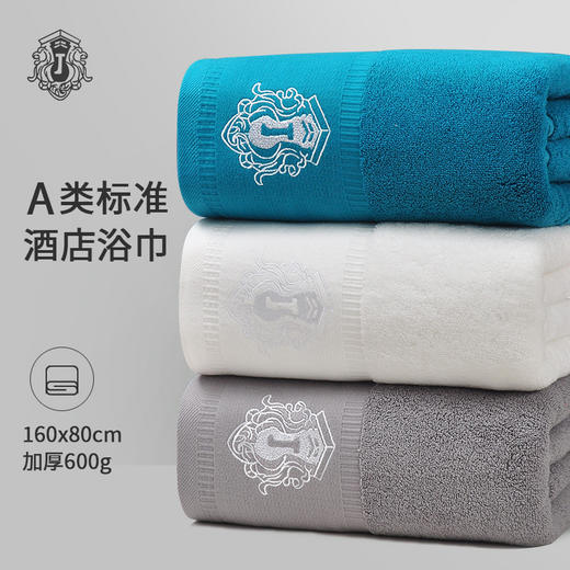 纯棉浴巾纯棉不掉毛吸水全棉五星级酒店大毛巾加大加厚600g大浴巾 商品图3