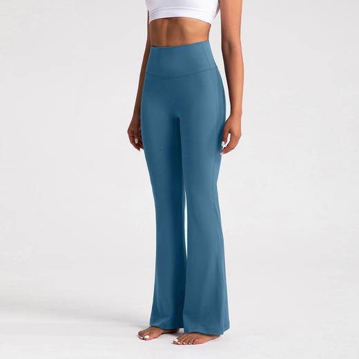 跃牌【倚窗听雨】系列 微喇裤女裸感高腰提臀显瘦瑜伽喇叭裤CK056 商品图1