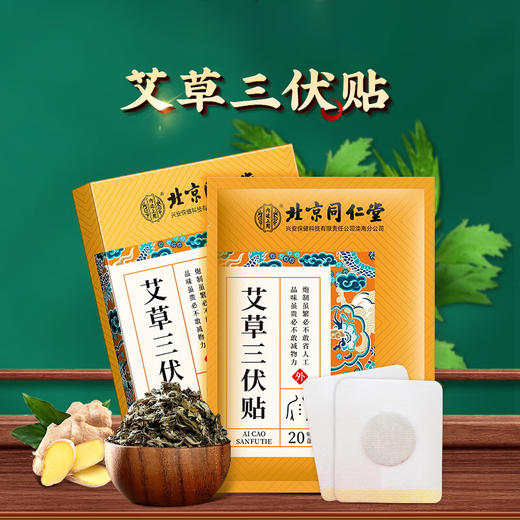 心选丨北京同仁堂内廷上用艾草三伏贴20贴/盒 商品图0