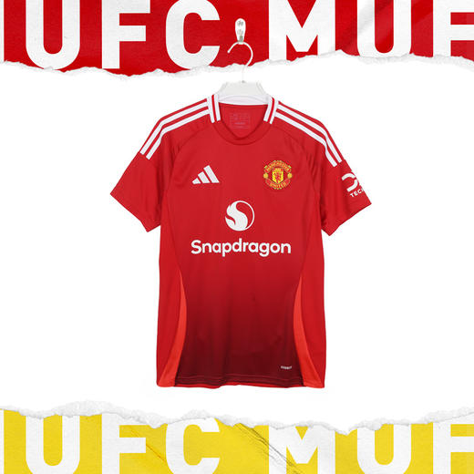 小李子ADIDAS阿迪达斯24/25赛季曼联主场球迷版球衣短袖成人男IU1397 商品图1