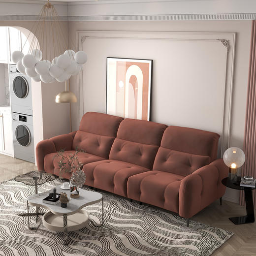 顾家家居整装 现代时尚 布艺功能沙发 KZ.9037-喵喵爪G 商品图2