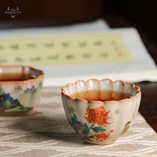 龙泉问鼎彩绘哥窑蕊香杯（似水年华）（缺货） 商品图1