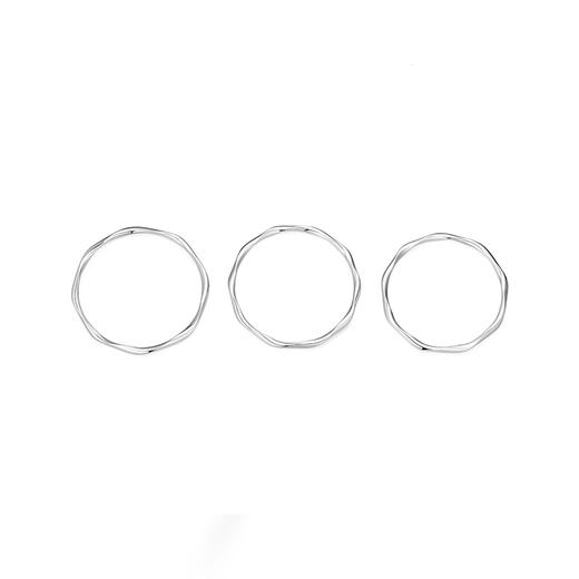 卡蒂罗KADER 波浪莫比乌斯环海浪设计闭口不可调节 镜面波纹 S999纯银 足银手镯 女款 礼物 商品图2