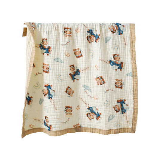 新生婴儿浴巾六层纯棉纱布浴巾a类柔软儿童盖毯吸水初生宝宝包被聚 商品图4