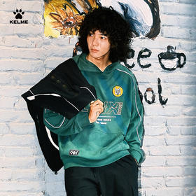 卡尔美秋季新款LYNX F.C系列男士连帽卫衣