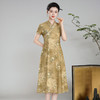 【唐韵】改良国风复古日常，新中式真丝桑蚕丝旗袍连衣裙XGT-Q24111 商品缩略图3