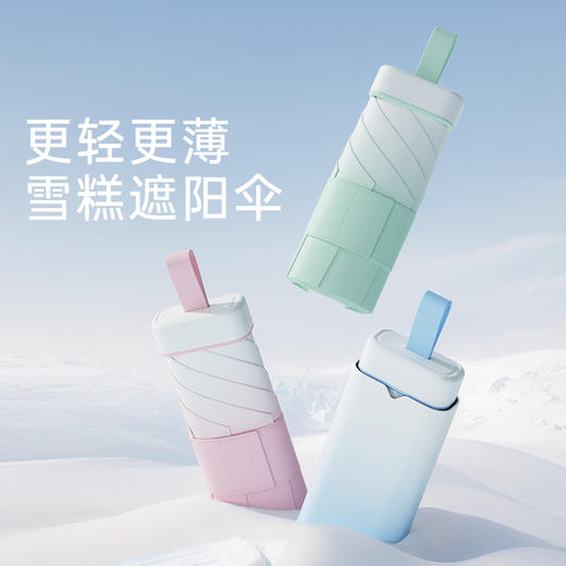 【UPF50+ 小巧口袋伞 坚固耐造】左都雪糕遮阳伞 商品图0