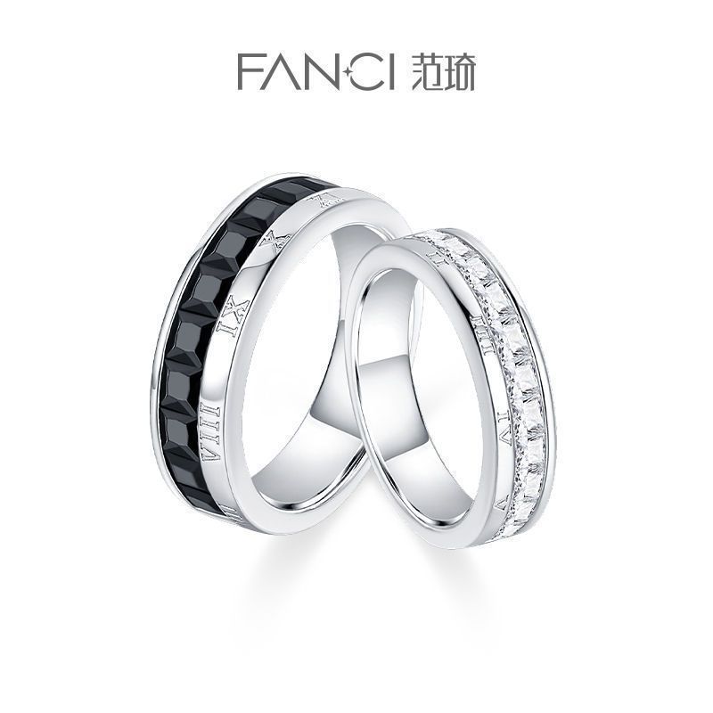 【日暮情侣对戒】Fanci范琦银饰【时光恋人系列】时尚轻奢小众