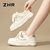 ZHR则则透气网面鞋厚底百搭小白鞋轻便超软板鞋麦穗松糕底休闲鞋 商品缩略图8