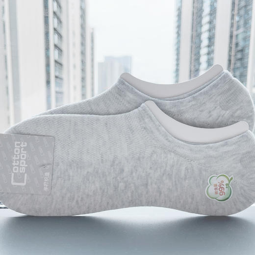 男丨男士99%棉隐形船袜[2双装 6双6折 2411311] 商品图1