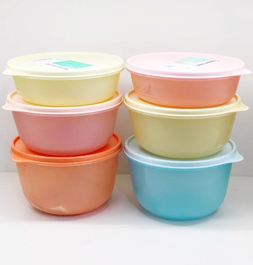 特百惠 密封保鲜圆碗3件套冰箱冷藏大容量保鲜盒密封带盖套装新品 商品图6