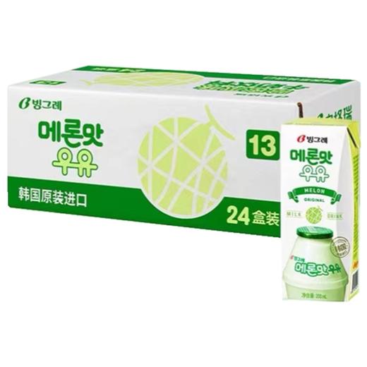 宾格瑞哈密瓜味牛奶200ml빙그레 메론맛우유 商品图2