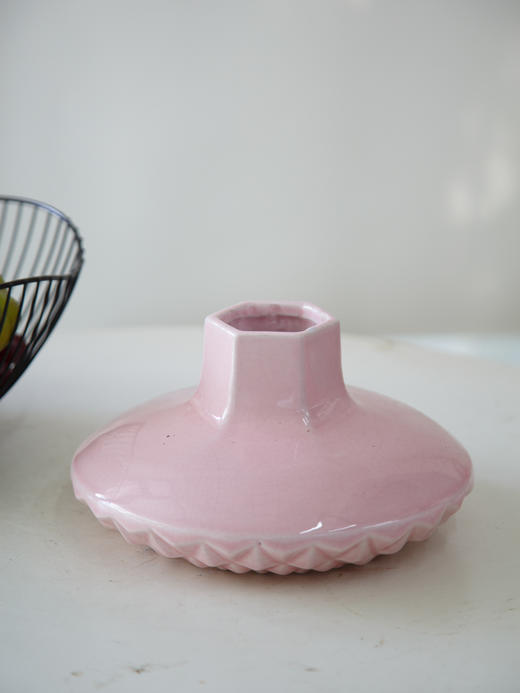 粉色几何花瓶 商品图1
