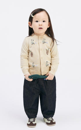 Jnby 24年秋款  短款开襟针织衫  YO7310870