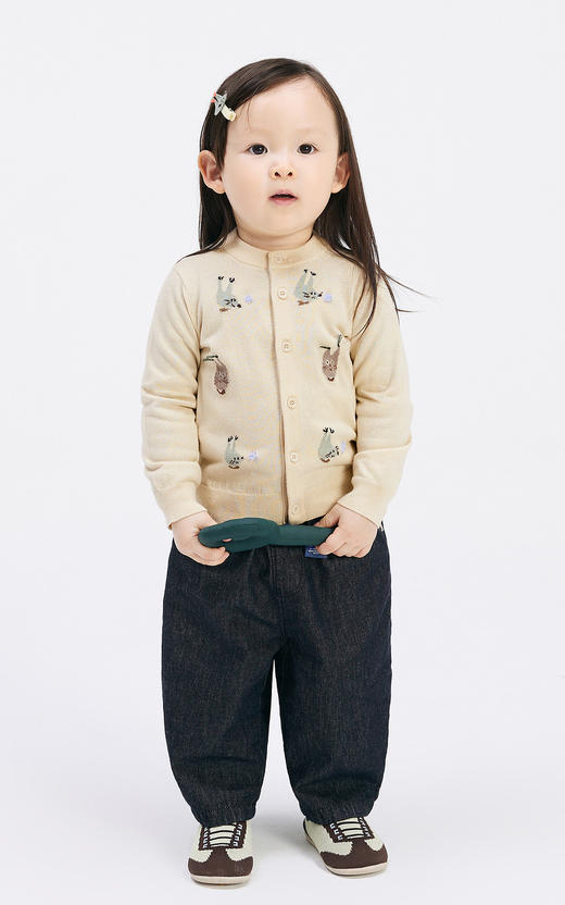 Jnby 24年秋款  短款开襟针织衫  YO7310870 商品图0