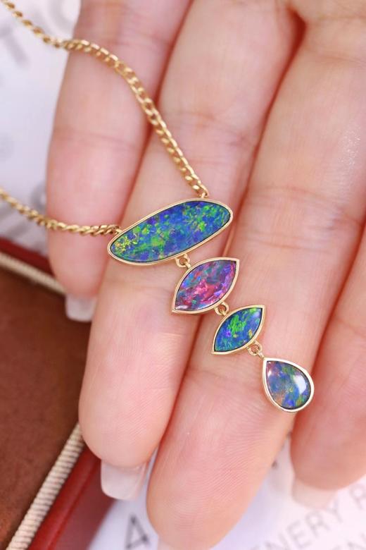 3.7ct 欧泊项链 商品图1