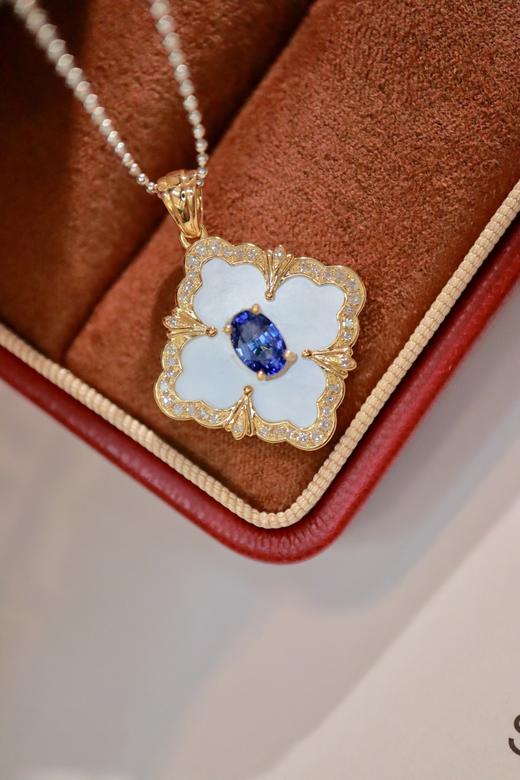 0.56ct 蓝宝石吊坠 商品图3