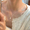 【送首饰盒❗️❗️原创设计ins时尚小银豆项链】原创设计ins淡水珍珠项链，s925银镀18K金轻奢小众豆荚锁骨链送女友送老婆送闺蜜生日情人节礼物QQ手工饰品新年礼盒年货礼盒 商品缩略图2
