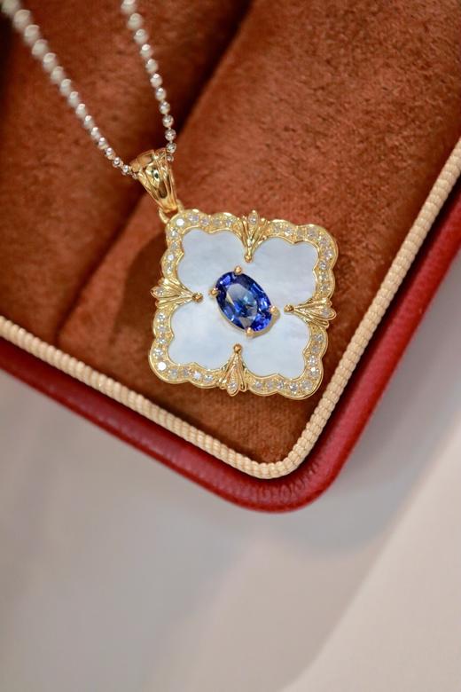 0.56ct 蓝宝石吊坠 商品图2