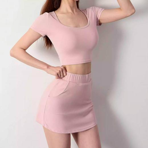跃牌【化蝶双飞】系列 春夏新款A字时尚运动短裙修身百搭防走光包臀裙TM0173 商品图2