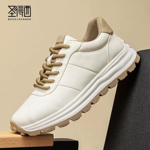 【轻装】圣得西男鞋夏季新款中青年系带商务休闲鞋YD23033 商品图0