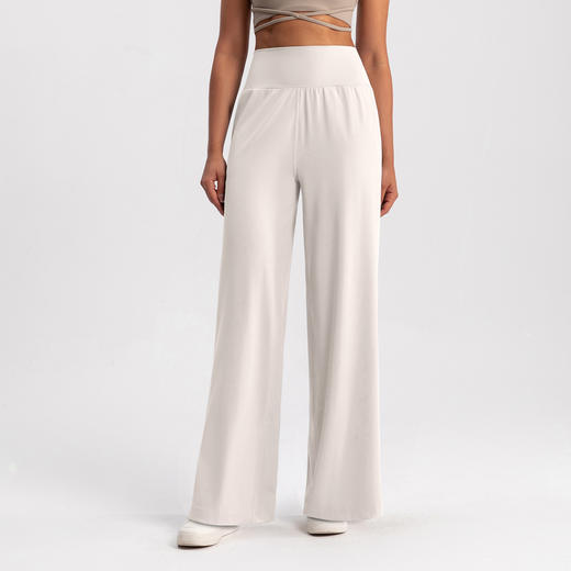 跃牌【倚窗听雨】系列 新款阔腿裤女宽松显瘦高腰直筒裤CK054 商品图1