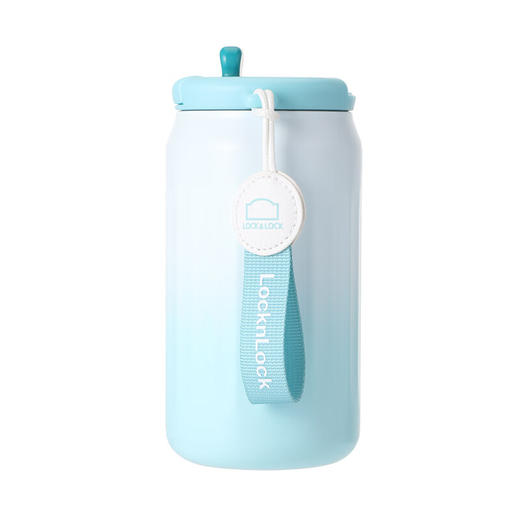 乐扣乐扣  炫彩菱纹咖啡杯渐蓝450ml 商品图1