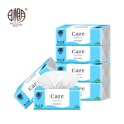 日相月原生抽纸6包家用可湿水面巾纸RXY1481 商品图0