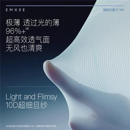 【内衣内裤专场】EMXEE嫚熙反重力Air孕妇哺乳内衣夏季轻薄款聚拢孕期产后喂奶专用文胸 商品图1