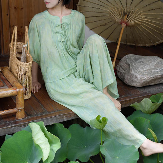 裁缝学苑AS284国风衬衫上衣＋大摆半裙阔腿裤纸样女装套装样板 商品图4