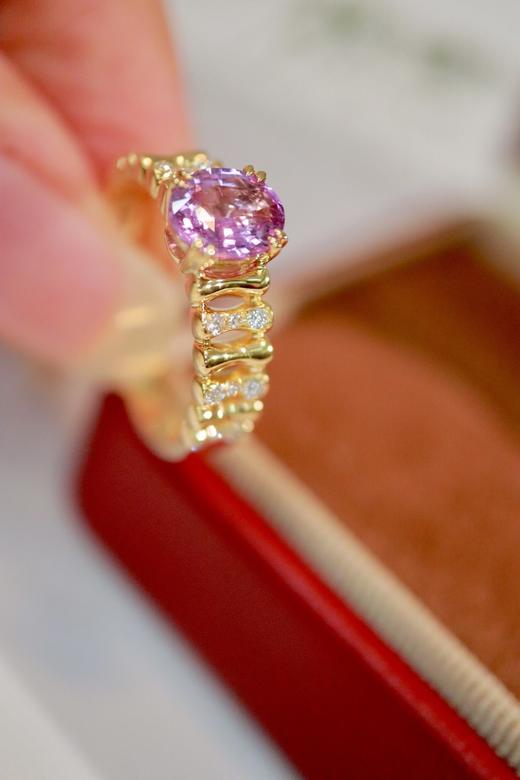 1.04ct 蓝宝石戒指 商品图6