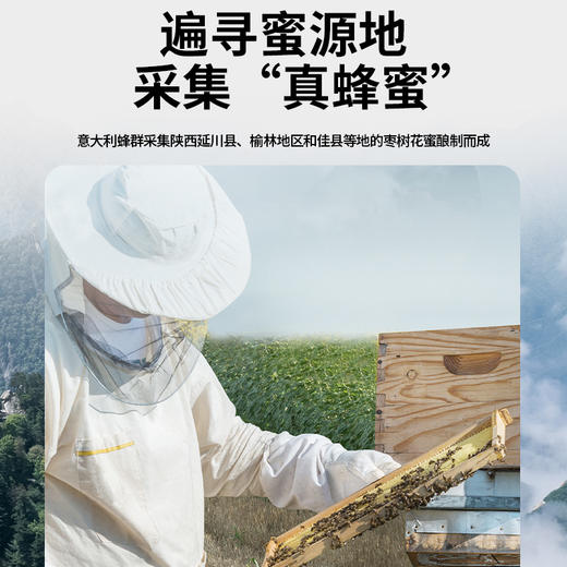 【正宗同仁堂品牌】北京同仁堂 枣花蜂蜜300克 漏斗型瓶装 原料纯粹 拒绝添加 便携易使用SY 商品图2