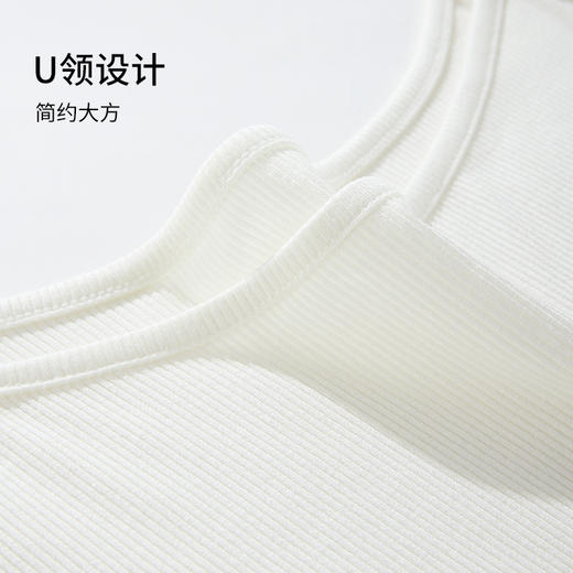 雅黛丽女士背心轻薄透气夏薄款吊带可外穿黑白简约高弹内穿百搭女 商品图3