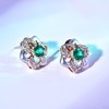 【绽放】祖母绿耳钉-CB12304130 商品缩略图3
