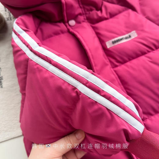 反季清仓第一波！俊淳韩国KR中长款连帽加厚羽绒棉服 商品图11