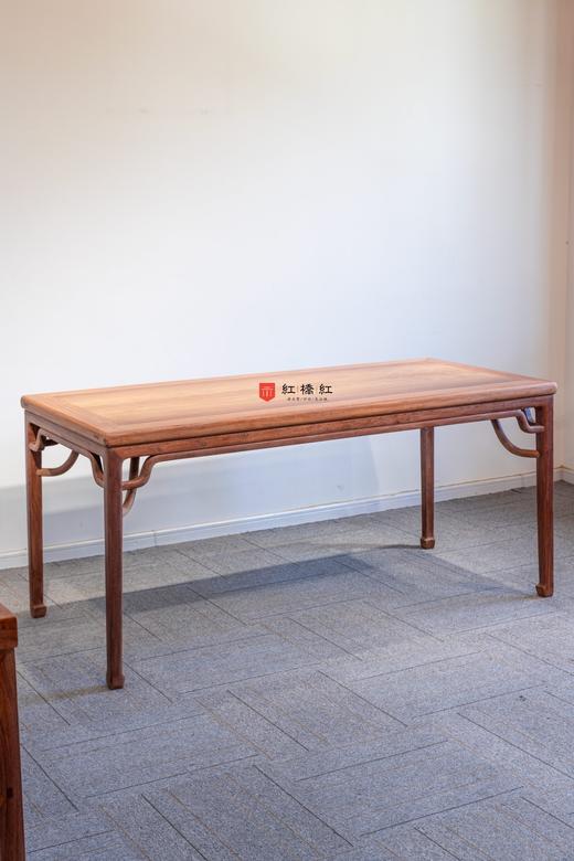红桥红  家具严选  缅甸花梨(大果紫檀）  【176 马蹄腿罗锅枨 方桌】 商品图1