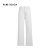 pure touch女士白色阔腿裤微弹长裤1332243337 商品缩略图4