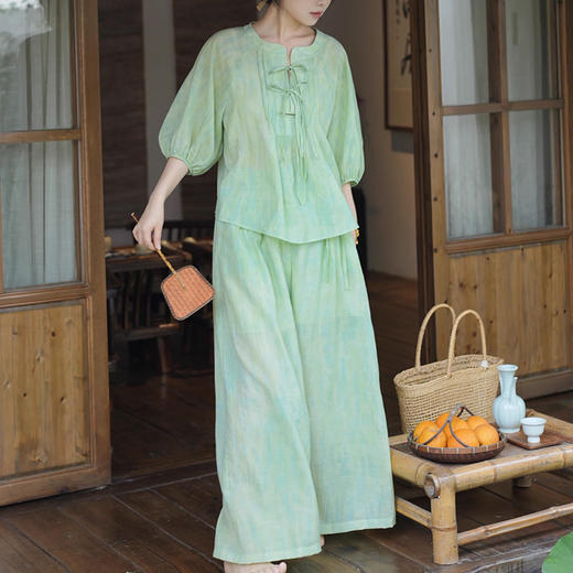 裁缝学苑AS284国风衬衫上衣＋大摆半裙阔腿裤纸样女装套装样板 商品图1