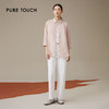 pure touch女士纯棉廓形浅粉色七分袖衬衫1301243338 商品缩略图1