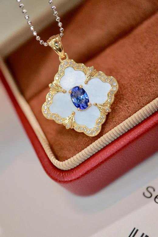 0.56ct 蓝宝石吊坠 商品图5