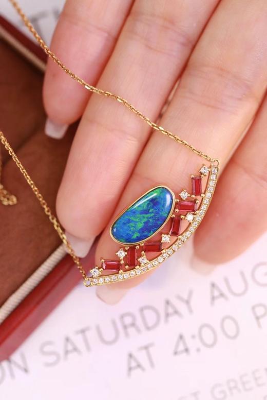 2.6ct 欧泊项链 商品图2