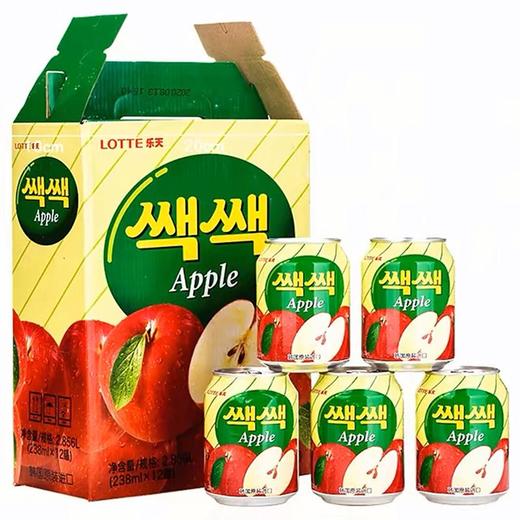 乐天梨果汁饮料238ml롯데 쌕쌕 사과 商品图1
