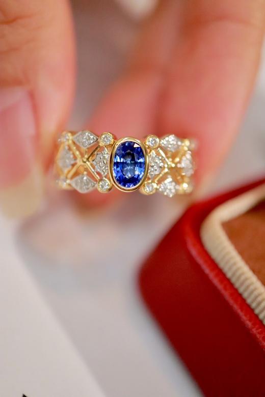 0.51ct 蓝宝石戒指 商品图4