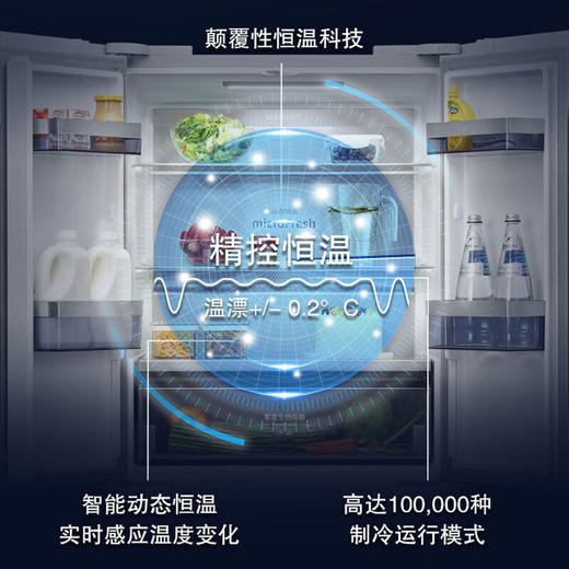 西门子（SIEMENS）462升 多门冰箱 KM47FS20TI（白色）一级能效 零度保鲜 精控恒温 双区净味智能传感器 商品图4