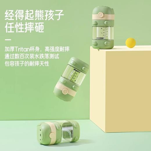 测评优品-背包熊儿童水杯 Tritan材质 大容量 塑料吸管杯 高颜值 可爱小狗 500毫升 商品图3