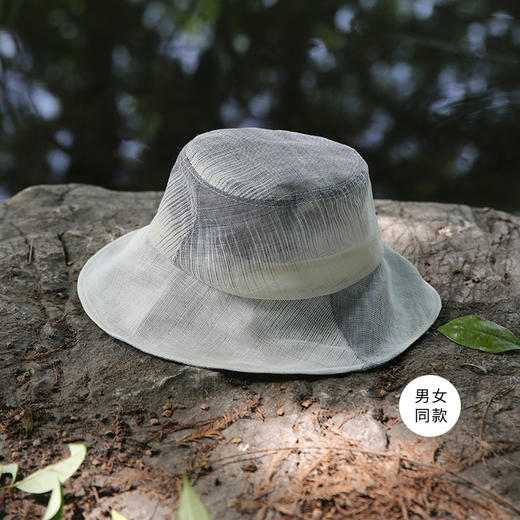 饮水鸟 非遗纯手工夏布空顶帽 苎麻帽 商品图10