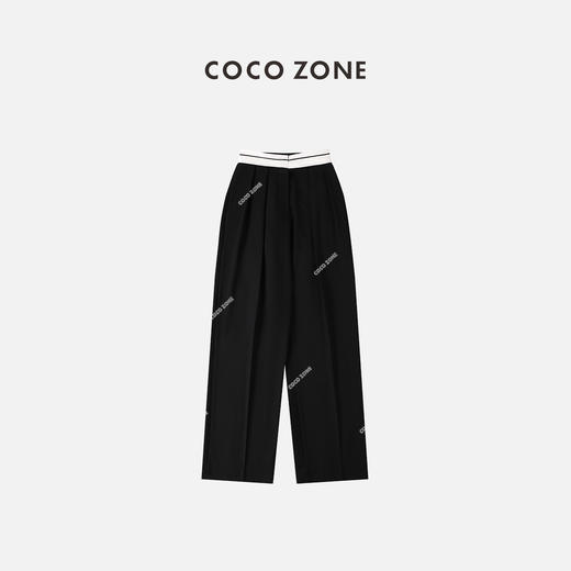 COCO ZONE 时尚百搭黑色西裤 23C18050 商品图0