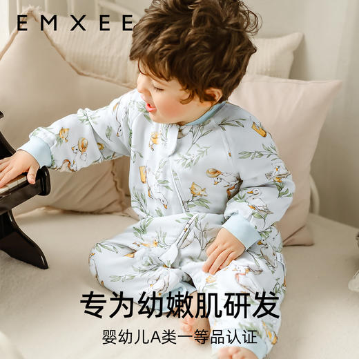 【宝宝安睡】嫚熙婴儿睡袋宝宝四季通用桑蚕丝纱罗分腿睡袋夏季款防惊跳防踢被 商品图2